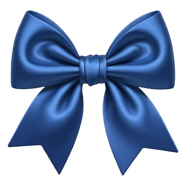 Navy blue bow sticker
