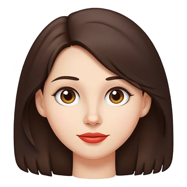Airhead brunette woman sticker