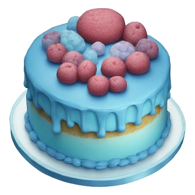 blue cake sticker