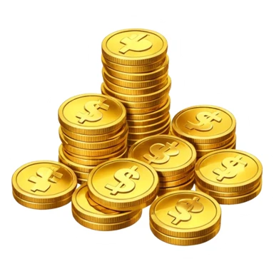 Tons of gold, a pile of gold sticker