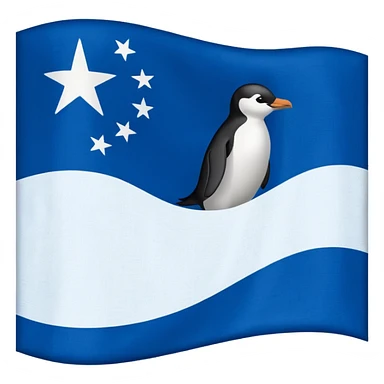 True south flag antarctica sticker