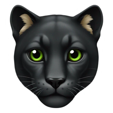 Animal pantera negra con ojos verdes sticker
