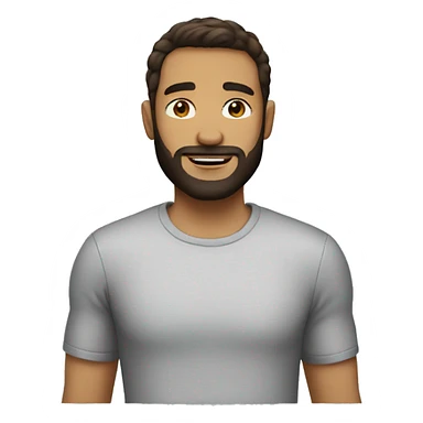 A short beard tall guy with bob cut short girl  sticker