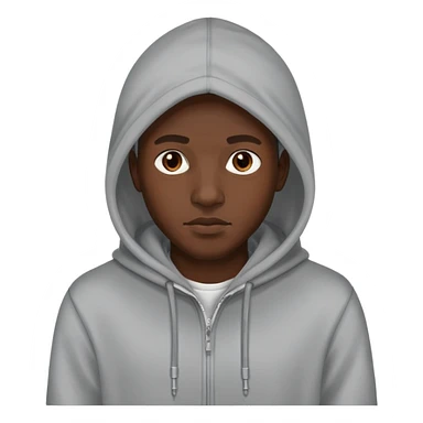 African man wearing hoodie sticker