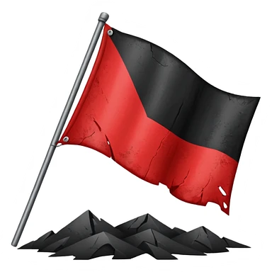 Anarchy red and black sticker