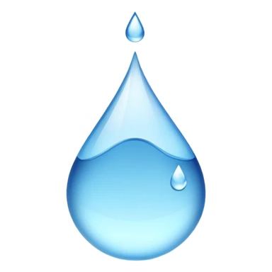 blue drop of water sticker