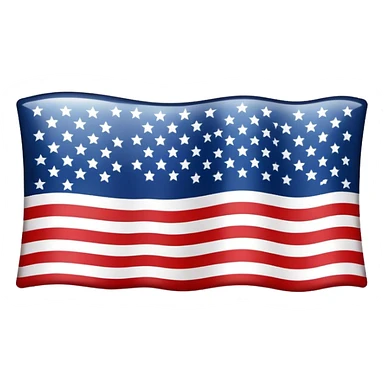Inverted American flag sticker