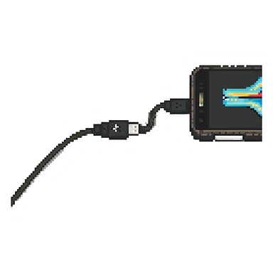 Charging cable frayed and sparking sticker