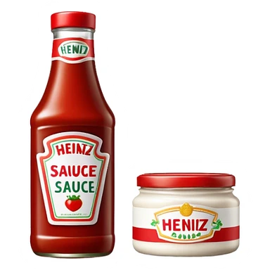 Heinz sauce brand bottle  sticker