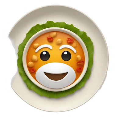 INDIAN FOOD ON A PLATE sticker