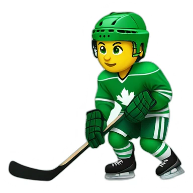 Hockey-green-love sticker