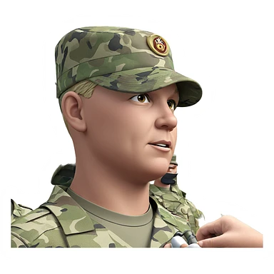 boys in military uniforms outdoors sticker