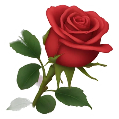 biting rose sticker