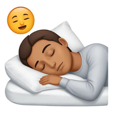 guy sleeping sticker