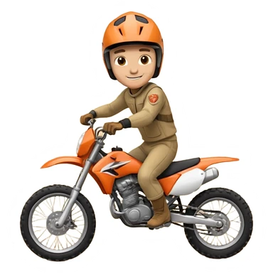 guy on dirtbike smiling for camera sticker