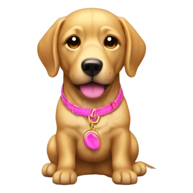 Golden with pink band sticker