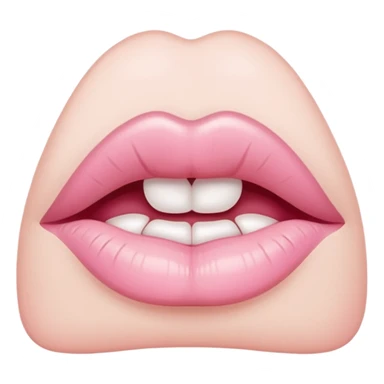 Pale Pink kiss sticker