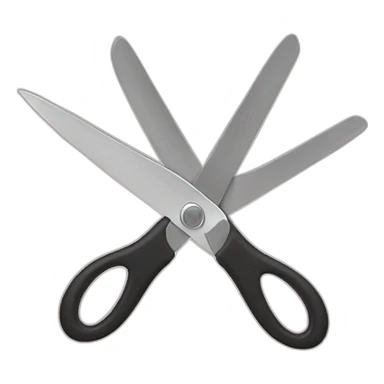scissors cutting a ribbon sticker