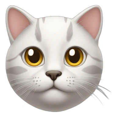 cat with a big head sticker