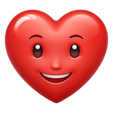 Heart with smiling face sticker