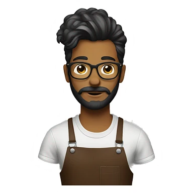 A hipster barista sticker