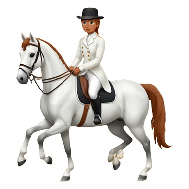 lipizzaner horse & rider sticker