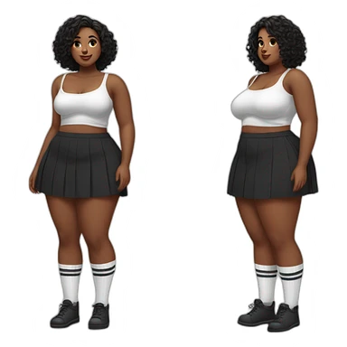 curvy-beauty-black-lifted-skirt-white-knickers-and-long-socks sticker
