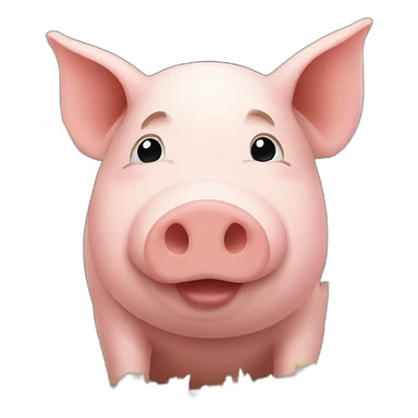 pig-in-straw-house sticker