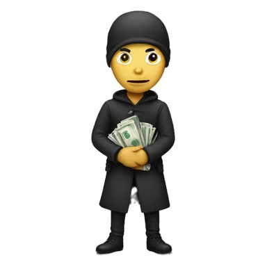 Thief With money sticker