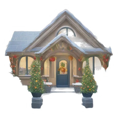 New Year's Winter Garden sticker