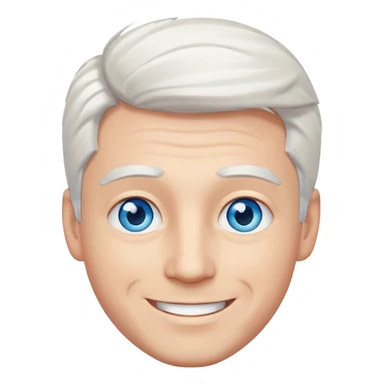 White-haired guy that looks and has beautiful blue eyes  sticker
