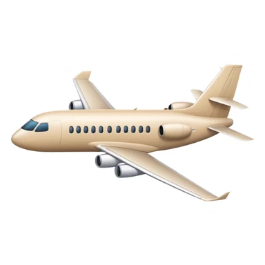 beige airplane sticker