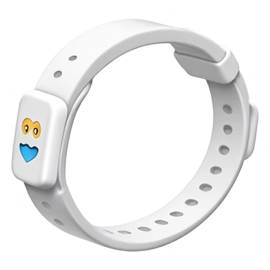 White Rubber Bracelet sticker