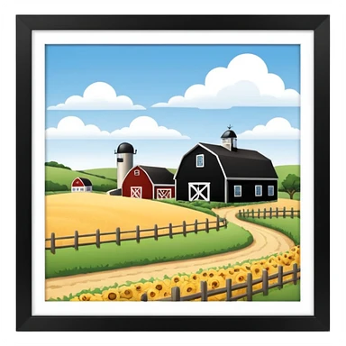 A farm in Nantucket  sticker