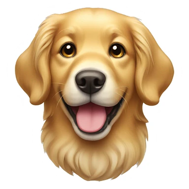Cute golden retriever dog sticker