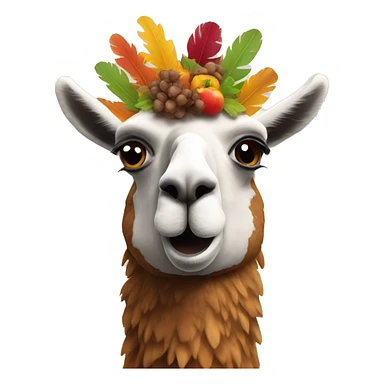 llama turkey sticker