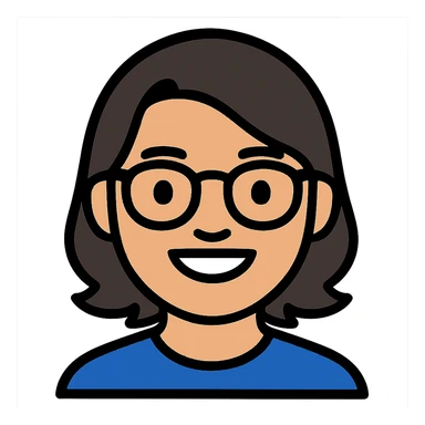 Make the male Asian face have longer hair, keep glasses, and maintain the current style with a transparent background. sticker