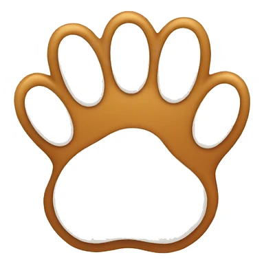 animal paw sticker