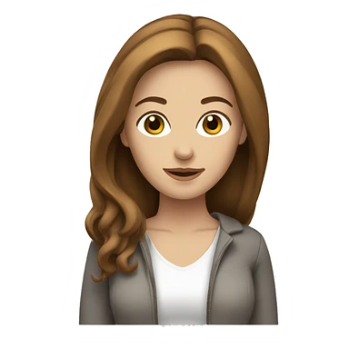 White woman with brown hair shopping  sticker