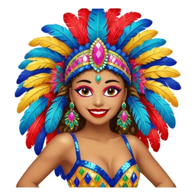 bailarina de samba de brasil sticker