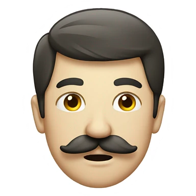 German man with a moustache farting  sticker