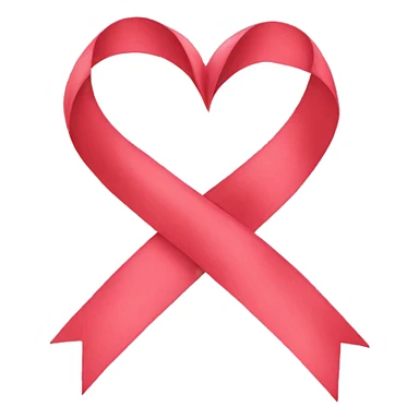 Ribbon with heart sticker