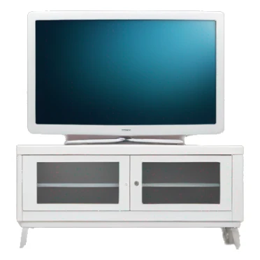 Samsung tv with white tv stand  sticker