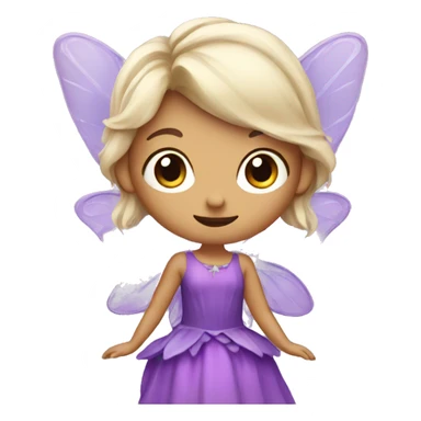 Fairy with purple dress  sticker