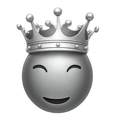 Crown sillver sticker