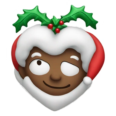 christmas heart  sticker