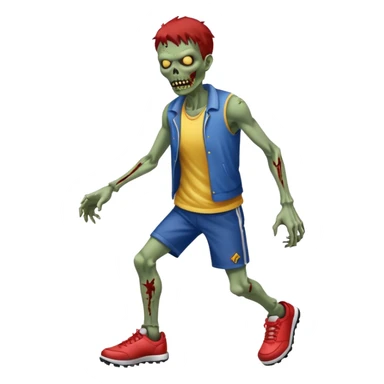 sportmen zombie full body sticker