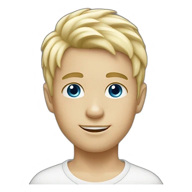 little white boy blonde hair blue eyes sticker