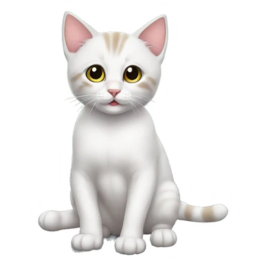 kitten at the gym sticker