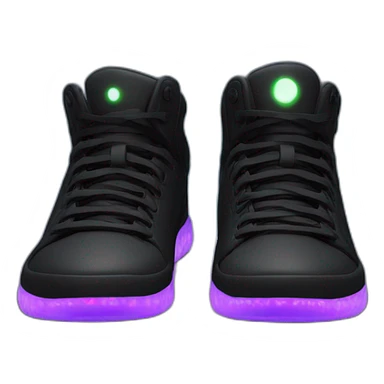 Light up black gittely sneakers sticker
